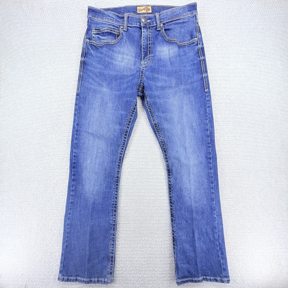 Wrangler 20X Jeans Mens 33x32 Medium Wash Bootcut Stretch Western Cowboy